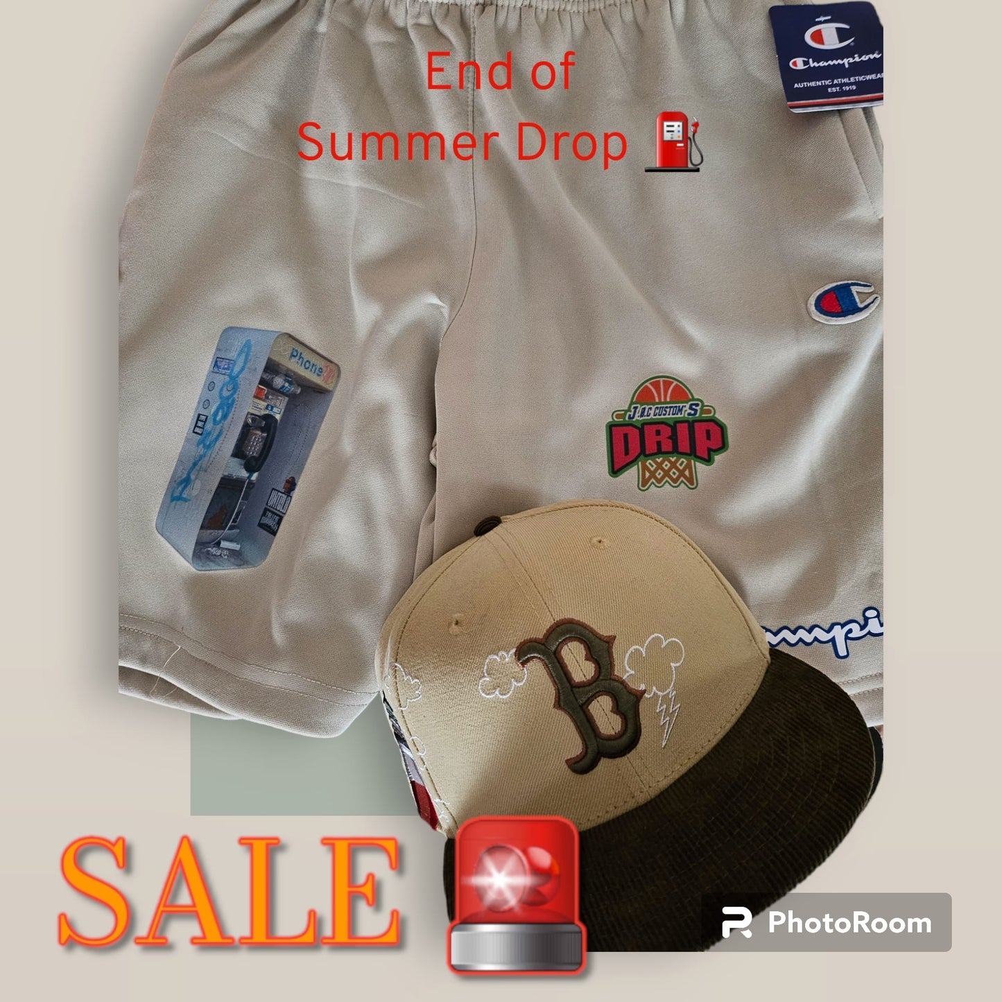*J.Ø.C Custom’s Drip X Champion SweatShorts*