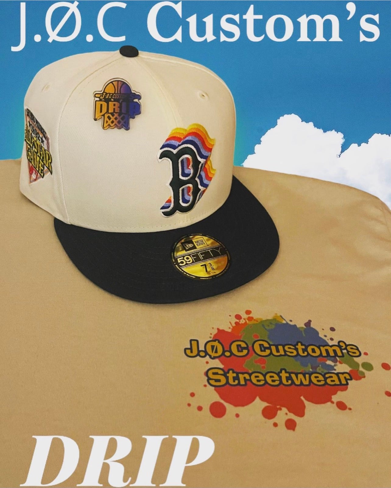 J.Ø.C Custom’s Drip Paint Splat T Shirt