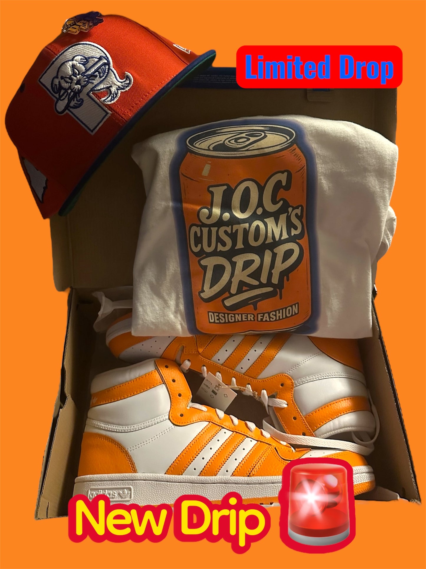 J.Ø.C Custom’s Clothing Orange Soda 🍊🥤Designer T-Shirt